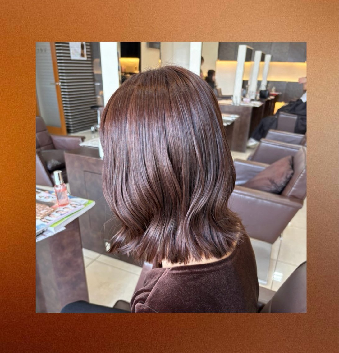 ミディアム カラー ブラウンカラー 透明感カラー ラベンダーカラー ヘアカラー ゆあ🤎暖色系🍊 マツパ👀眉毛🌈のマツエク・マツパデザイン