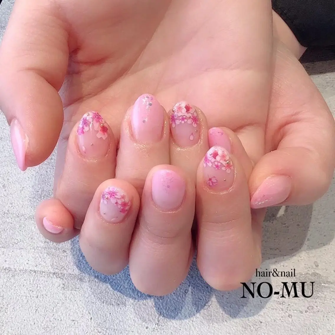 ネイル 桜ネイル hair＆nail NO-MUのネイルデザイン