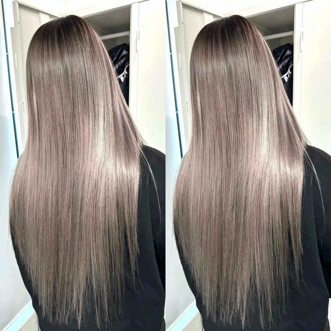 ロング バレイヤージュ ボブ🌈ナツヤのヘアスタイル