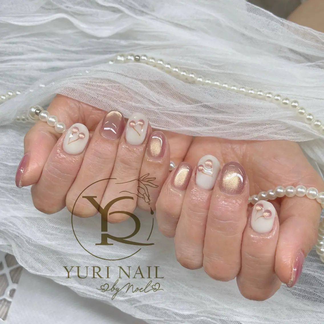 ネイル チークネイル フットネイル フレンチネイル グラデーション キラキラネイル ハンドネイル フットネイル ハンドケア YURI Nail Funabashiのネイルデザイン