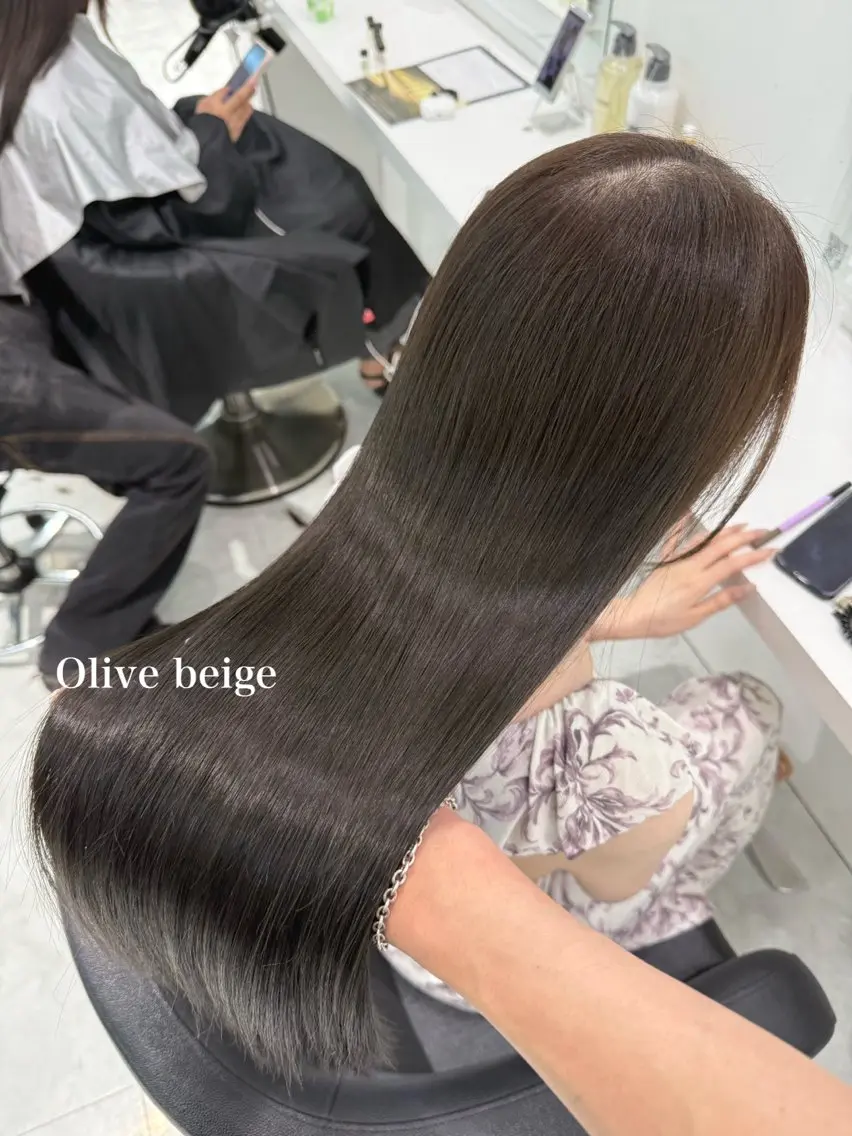 ミディアム カラー ヘアカラー トリートメント ♡上品韓国髪♡ブラ ウン/SAYATOのヘアスタイル