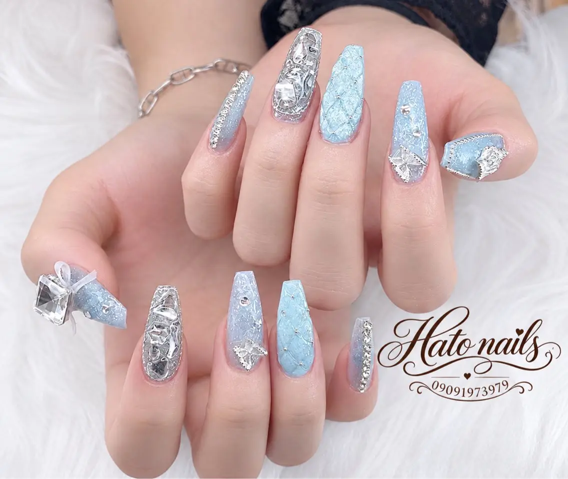 ロング 韓国風ヘア ロング ハンドネイル Hato Nailsのネイルデザイン