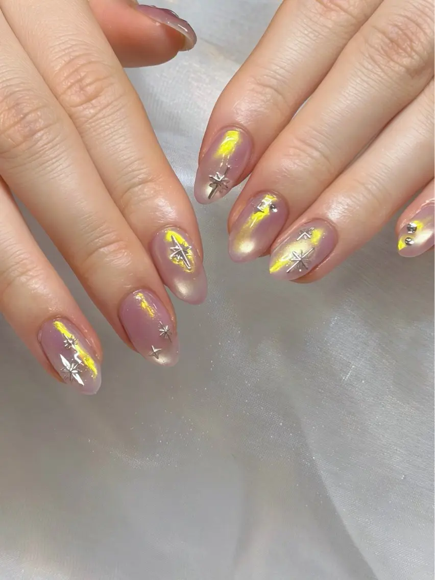 ネイル アートネイル yume 🎀大人ガーリー🎀のネイルデザイン