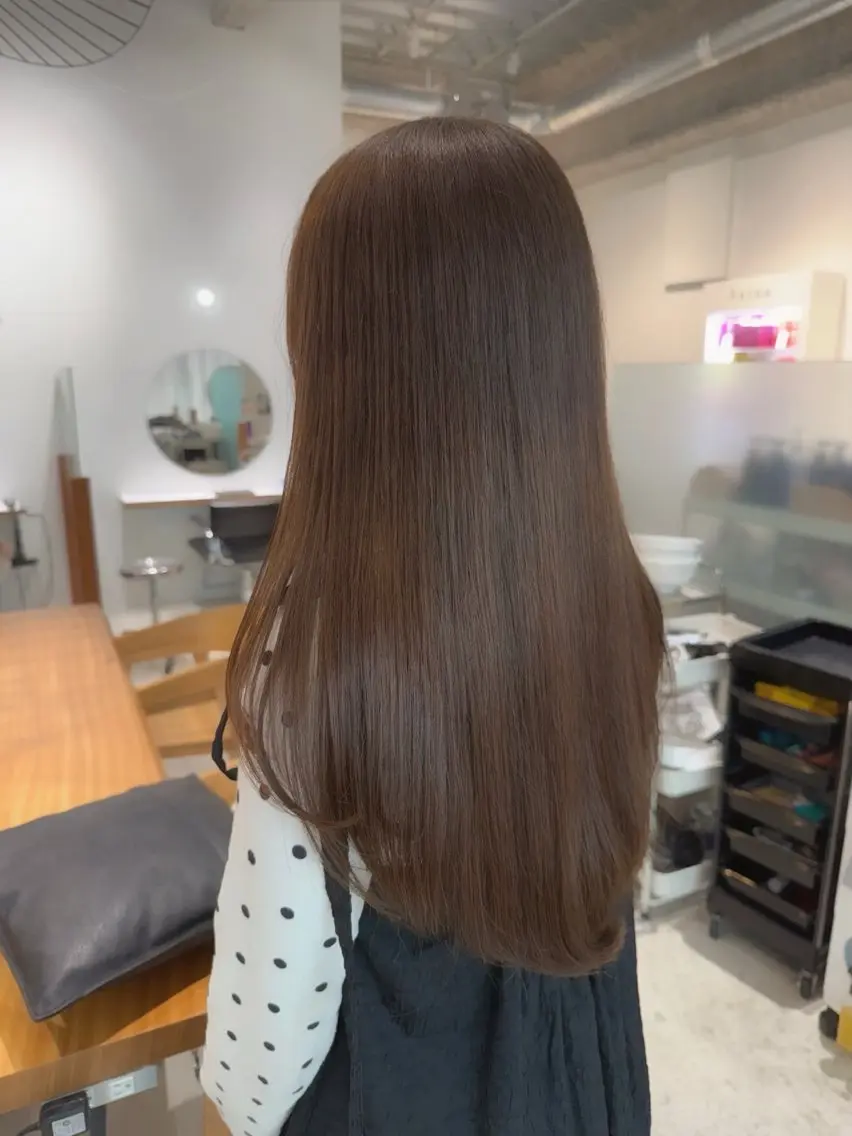 ロング カット ヘアカラー 宮澤 美幸のヘアスタイル