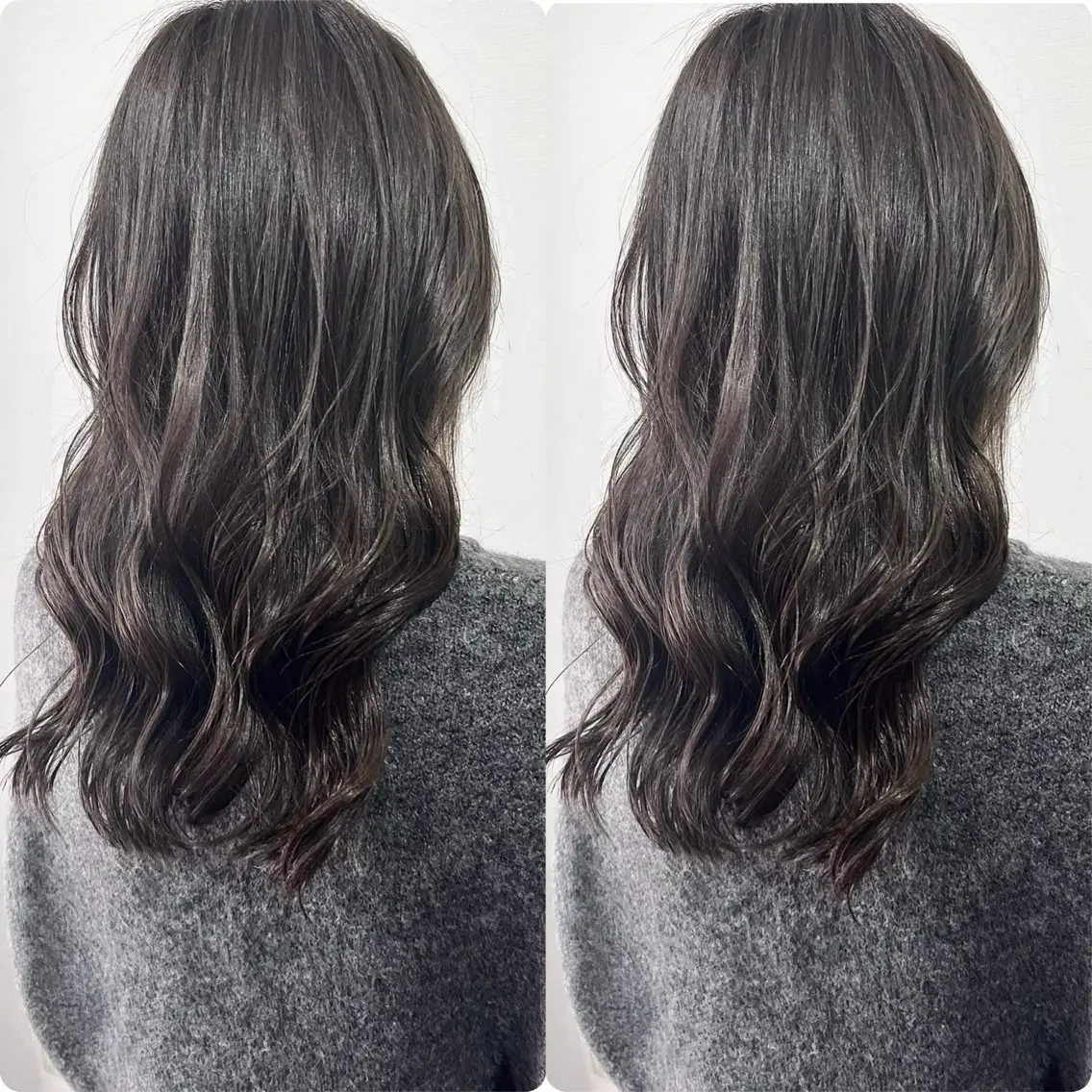 セミロング 切っぱなし💇‍♀️ イヤリング🎨龍之介のヘアスタイル