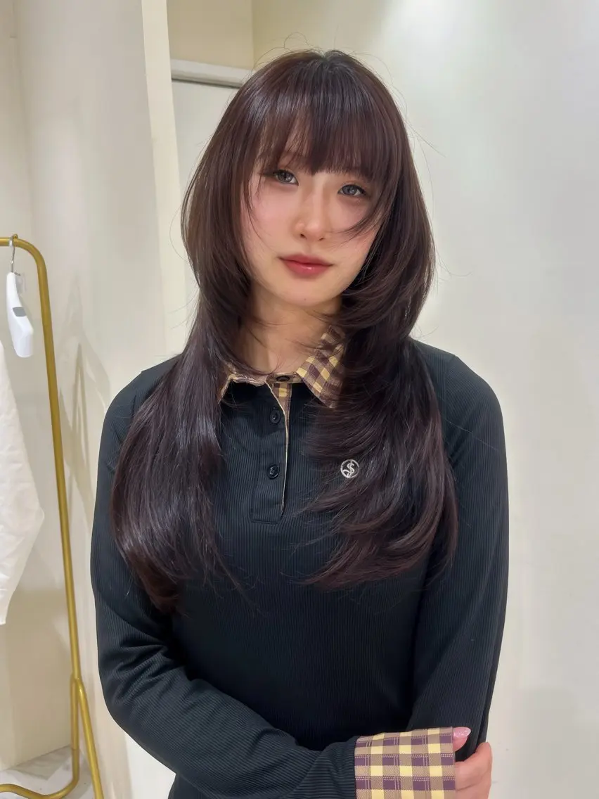 ロング カット ヘアカラー トリートメント hiyori🎀 トレンドレイヤーのヘアスタイル