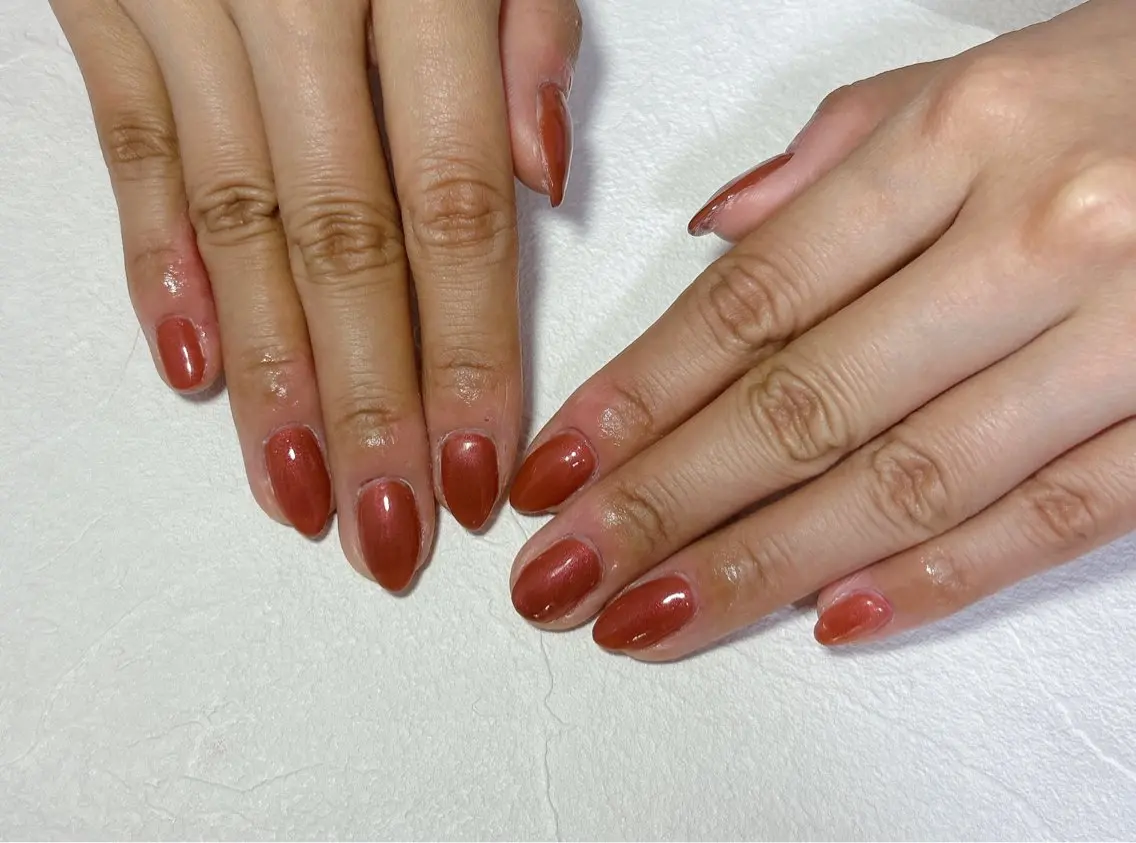 ネイル オーロラネイル フットネイル フレンチネイル ジェルネイル 韓国ネイル mogunail &blowのネイルデザイン