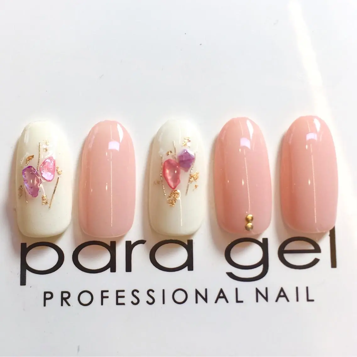 ネイル フットネイル ジェルネイル ミラーネイル パラジェル 春ネイル ハンドネイル clover nailのネイルデザイン