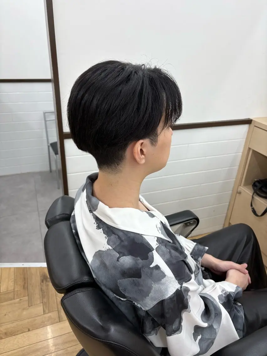 メンズ センターパート 松並 一波のヘアスタイル