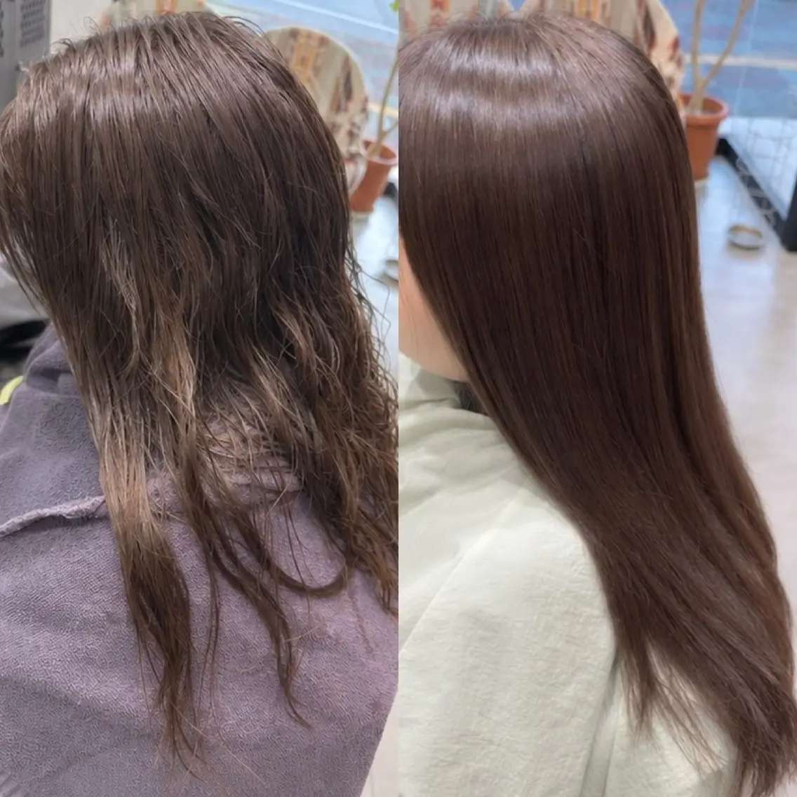 ロング 酸性ストレート カット TSUBASA 🪽のヘアスタイル