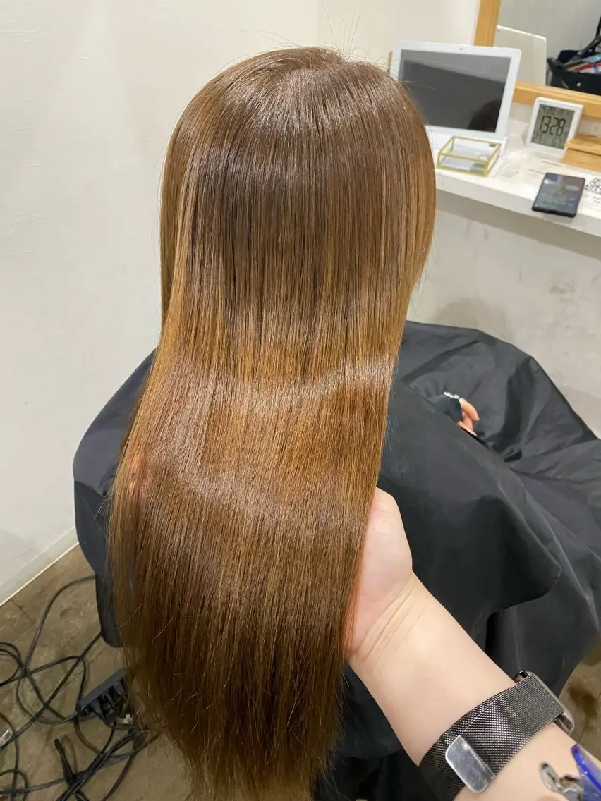 ロング カット 縮毛矯正 髪質改善サロン 梅田/ヨナミネのヘアスタイル