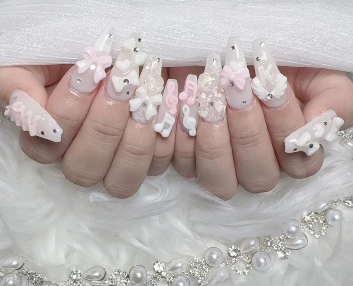 ネイル 成人式 ジェルネイル マグネットネイル 大理石ネイル(マーブル) 持ち込み ハンドネイル K.bi_nail ネイル長さ出し専門店のネイルデザイン