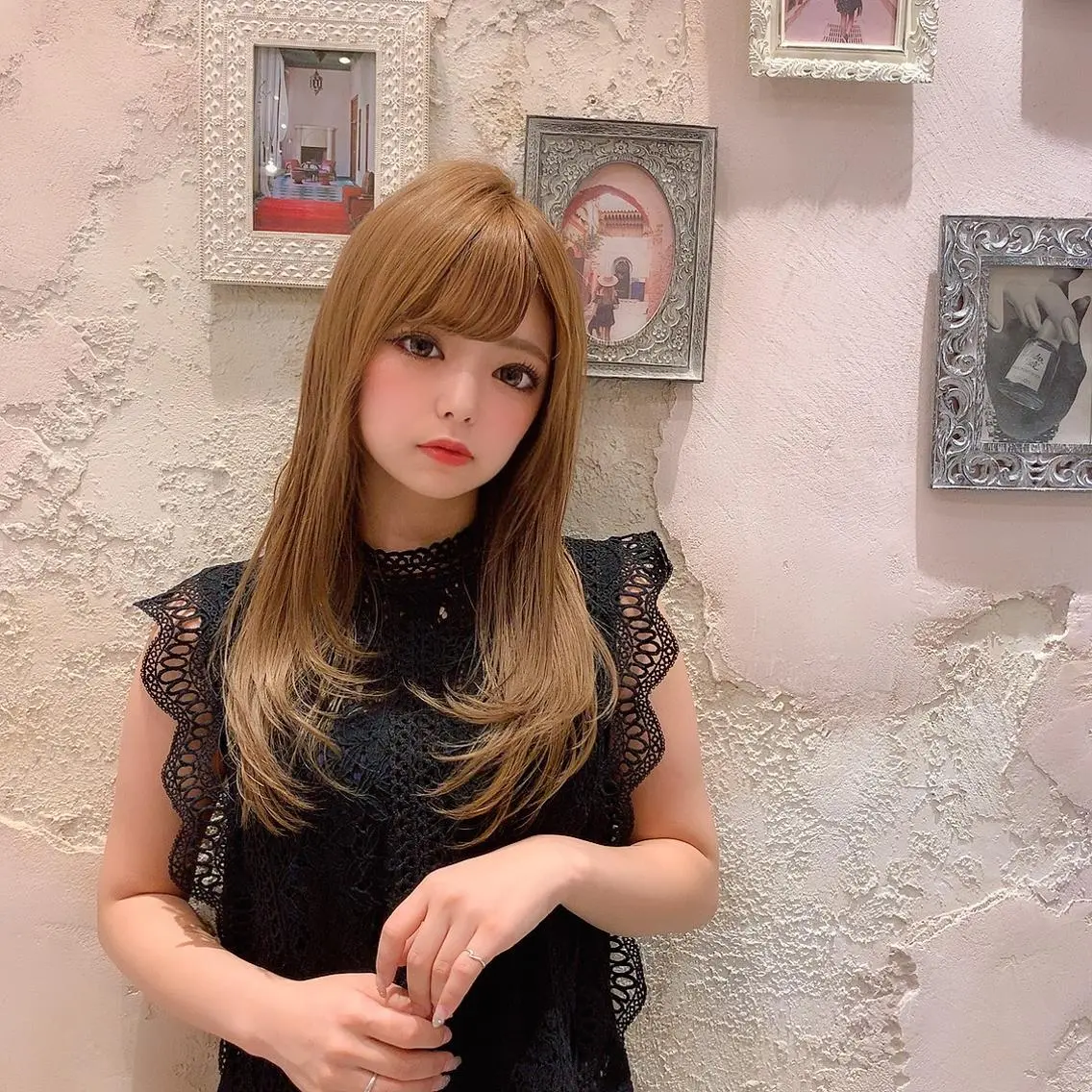 セミロング アッシュ カット ヘアカラー トリートメント 代表山口ひな 髪質改善のプロのヘアスタイル
