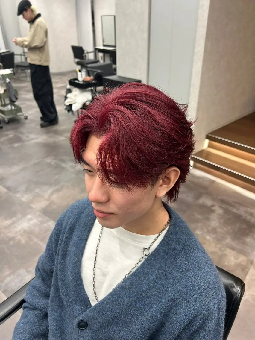 ミディアム カラー メンズ 🐠メンズ特化🐠 井上風冴のヘアスタイル