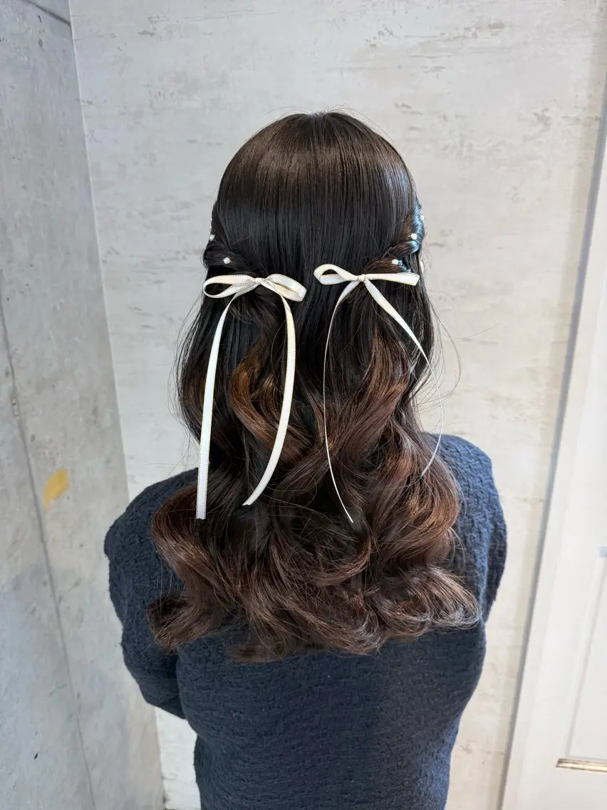 ロング ヘアアレンジ 🎀ヘアセット/艶髪 /はやしほのか🎀のヘアスタイル
