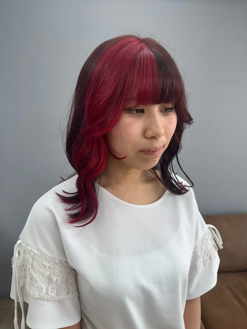 ミディアム ヘアカラー 🌿佐山 絵梨佳🌿 Recharme新保のヘアスタイル