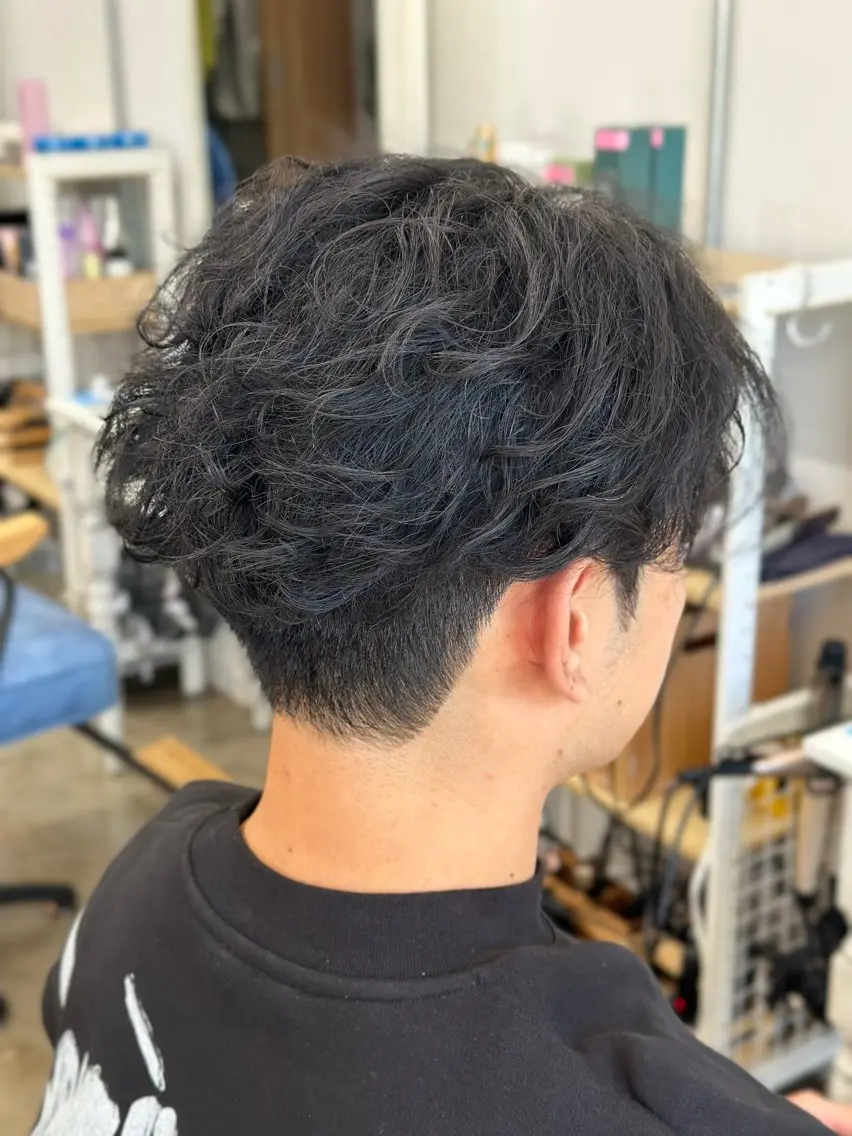 パーマ メンズ フェザーパーマ メンズパーマ パーマ Snalyメンズ特化 スエハラのヘアスタイル