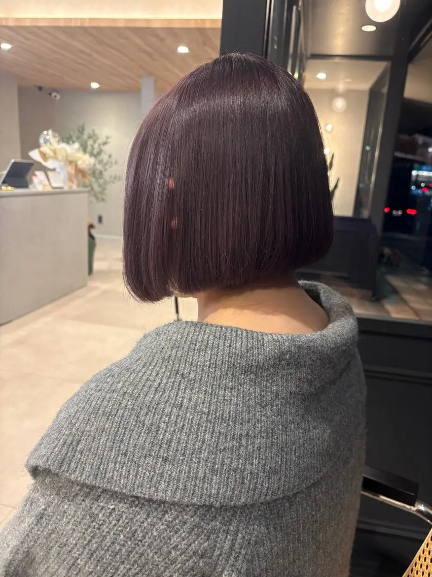 ショート ピンクブラウン カット ヘアカラー ✨NEW OPEN/ 美髪矯正/山田千里✨のヘアスタイル