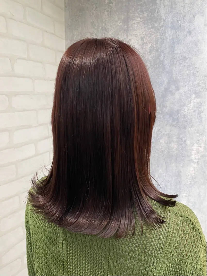 ロング カラー 透明感カラー カット ヘアカラー トリートメント shiori/透明感 /顔周り/髪質改善のヘアスタイル