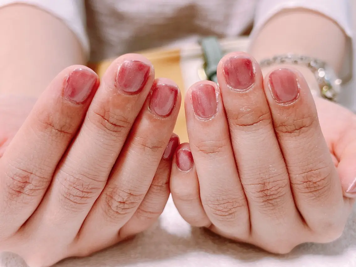 ネイル オーロラネイル フットネイル フレンチネイル ジェルネイル 韓国ネイル ハンドネイル mogunail &blowのネイルデザイン