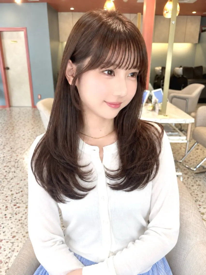 セミロング カット トリートメント レイヤー/メンズ 竹田凪儀のヘアスタイル