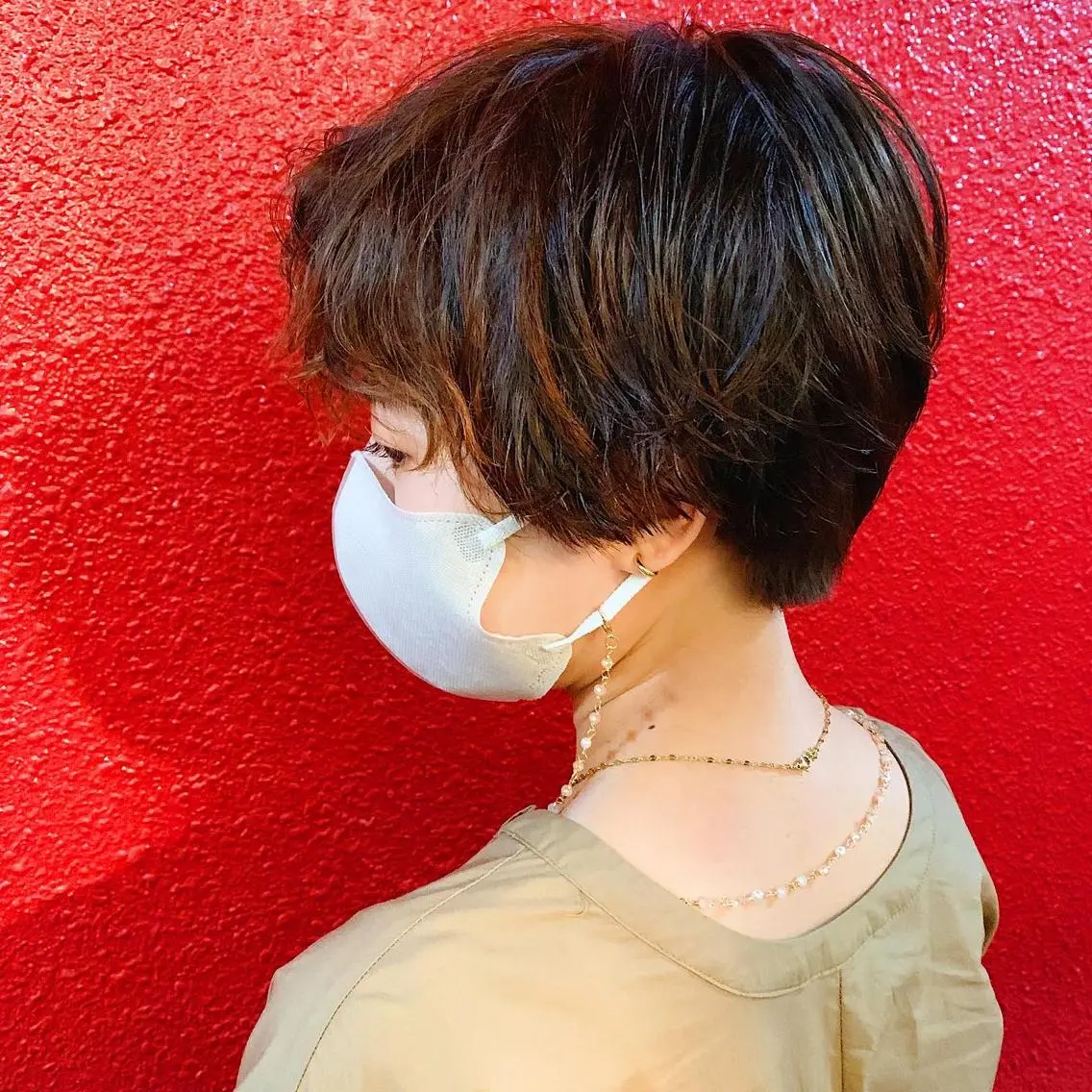 ショート パーマ 中川 竜誠のヘアスタイル