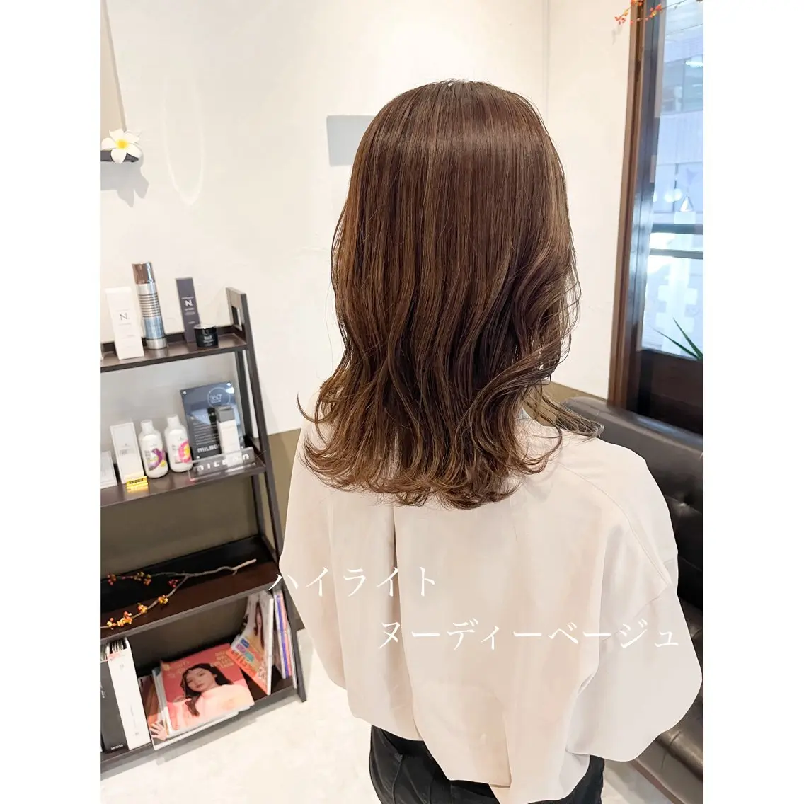 ミディアム カラー 坂井田 浩樹のヘアスタイル