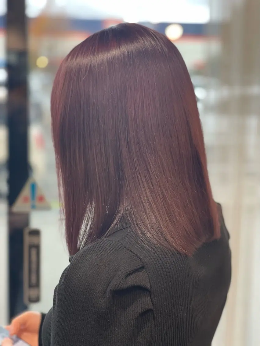 ブリーチなしワンカラー🍒の写真