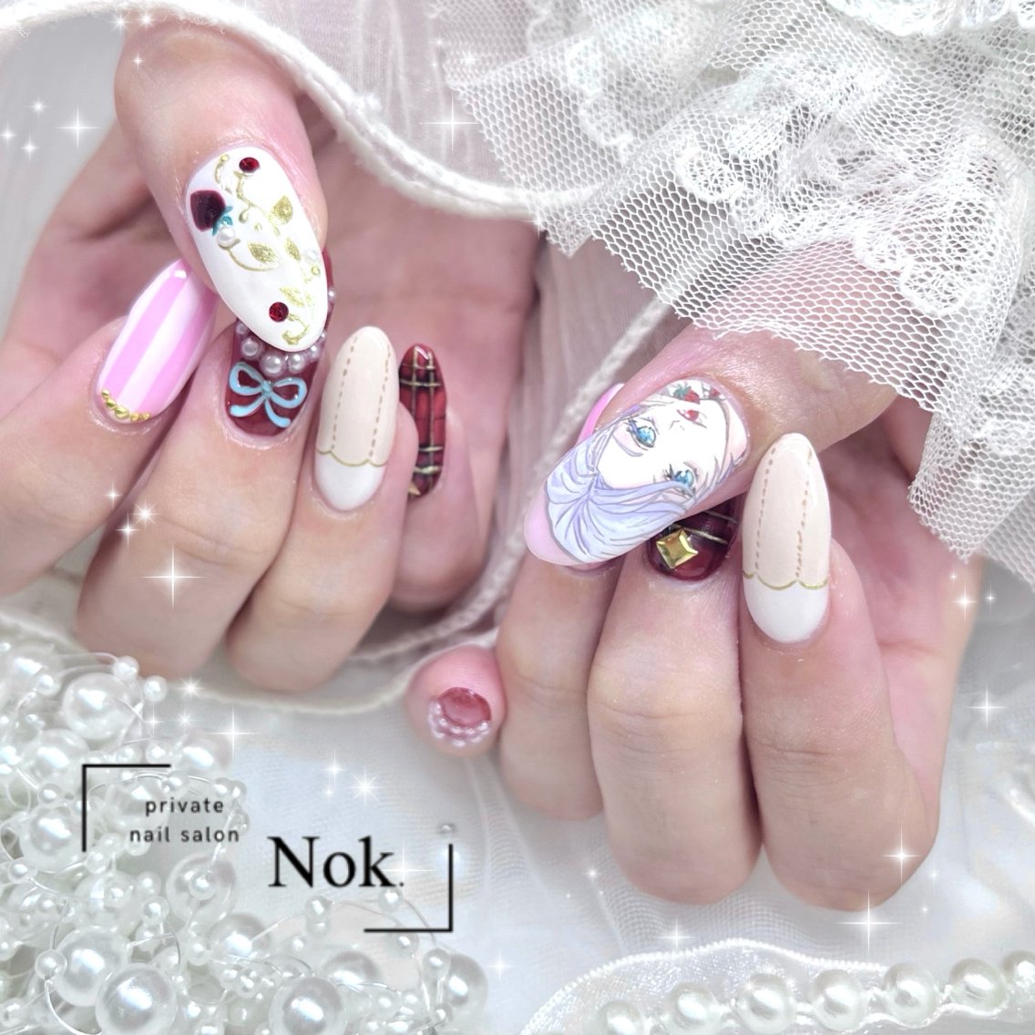 ネイル ハンドネイル 池袋痛ネイル Nok. 渡辺のネイルデザイン