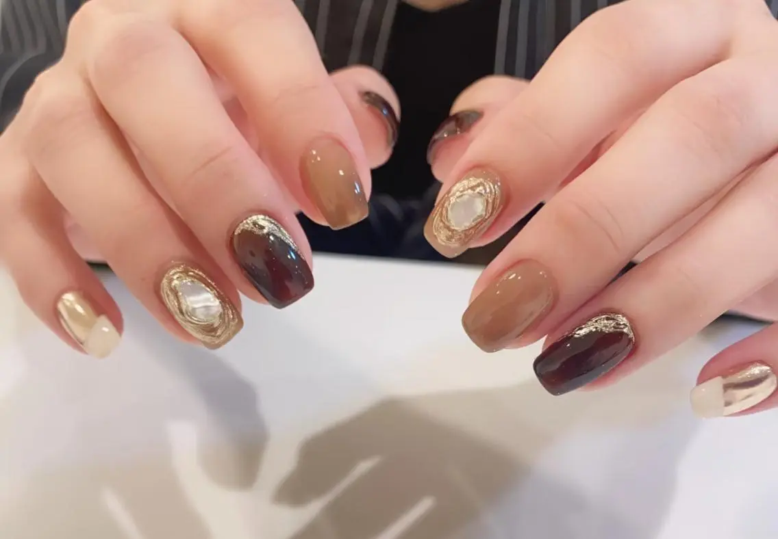 ネイル ハンドネイル ハンドケア 🍑 momo_nailのネイルデザイン