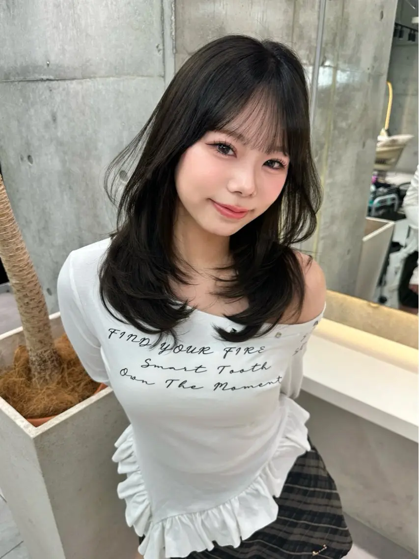 ロング カラー ヘアカラー トリートメント 《髪質改善✖️オリー ブ🧸》小嶋拓也のヘアスタイル