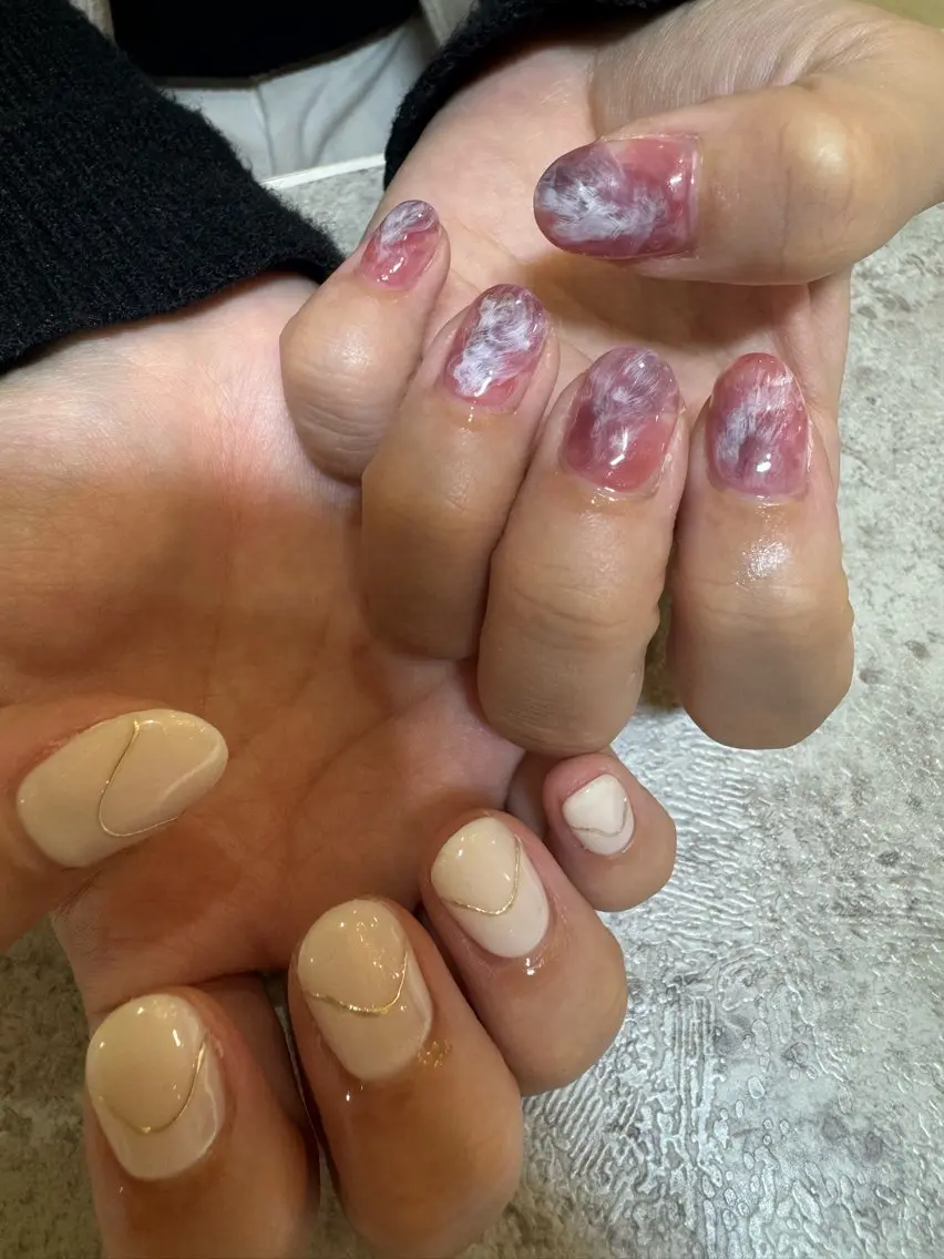 ネイル ハンドネイル nailist kanae🦖のネイルデザイン