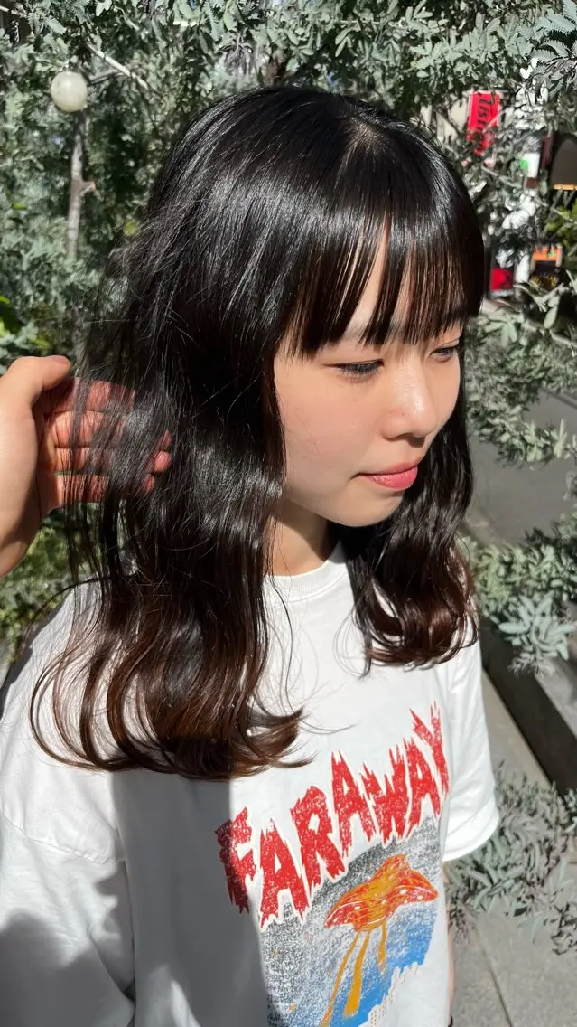 【今だけ限定】似合わせカット+柔らか艶パーマ🌿🍀の写真