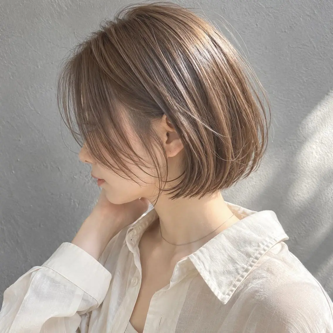 ショート カラー otoha 高槻/ カラー縮毛モデル募集のヘアスタイル