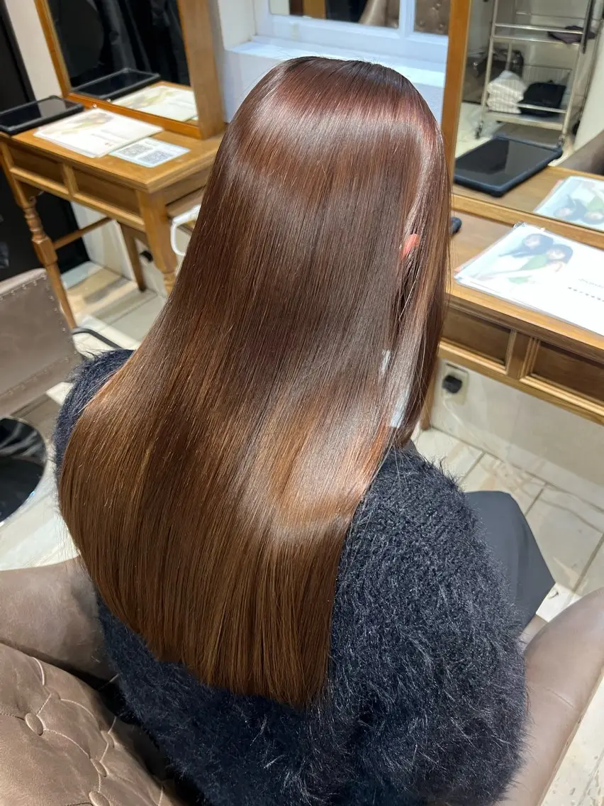 ロング 髪質改善 魚谷 綾渚のヘアスタイル