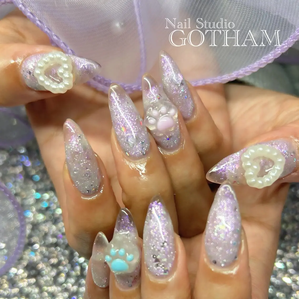 ネイル ハンドネイル 高円寺駅からすぐ🌈 ネイルGOTHAMのネイルデザイン