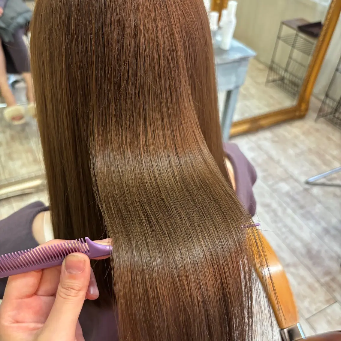 ロング カット ヘアカラー トリートメント 【髪質改善】 Wakanaのヘアスタイル