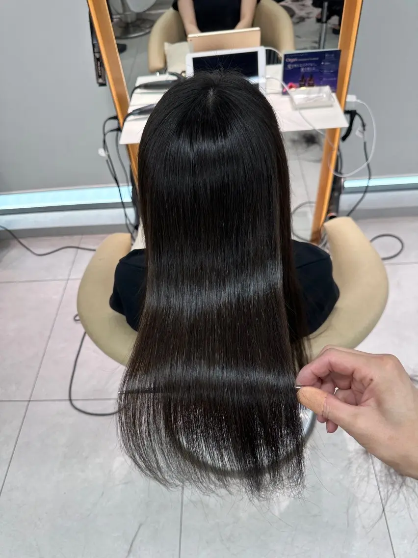 ロング カット 縮毛矯正 トリートメント 《髪質改善✖️オリー ブ🧸》小嶋拓也のヘアスタイル
