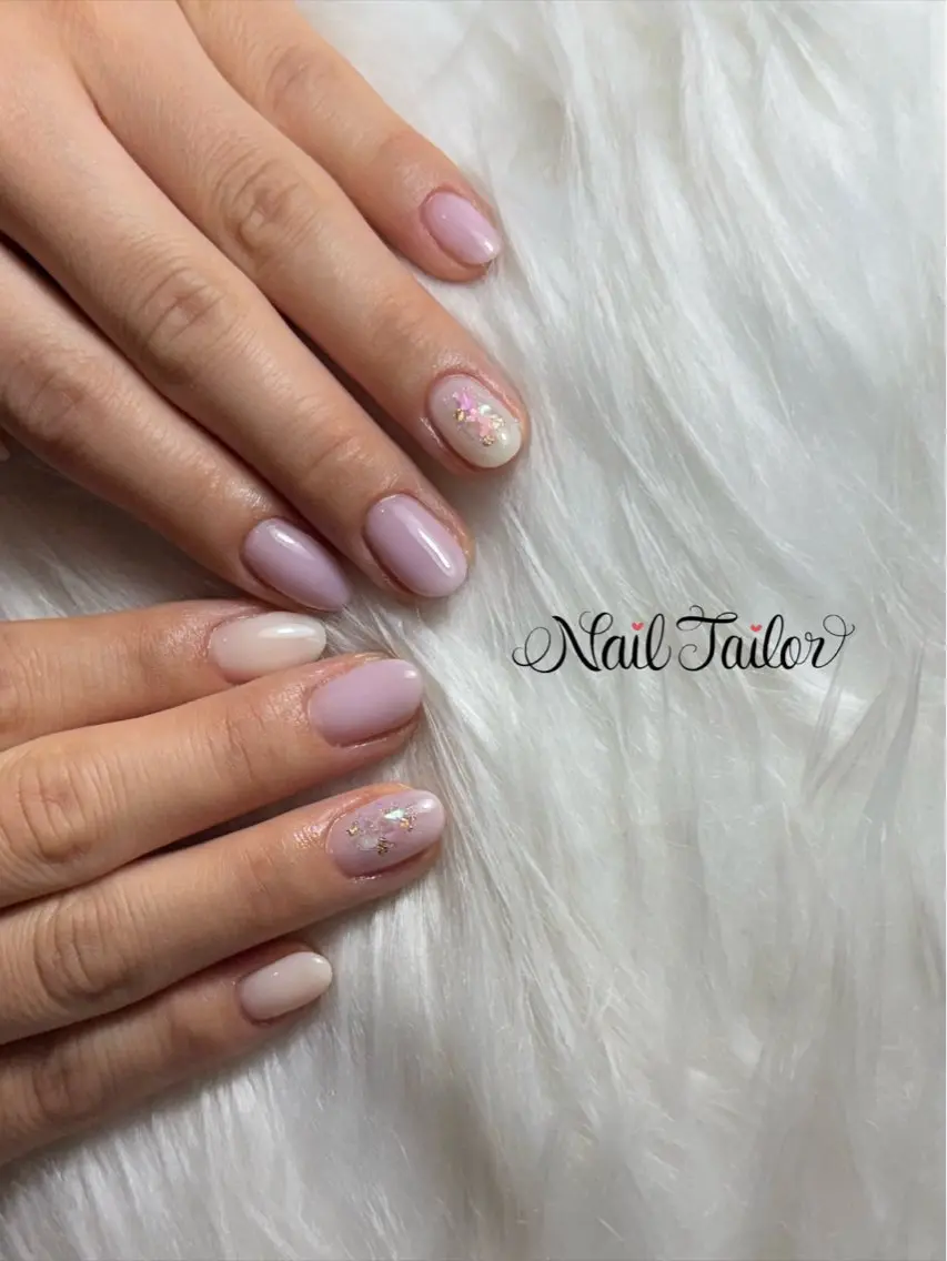 ネイル オフィスネイル ピンク ハンドネイル NailTailor ネイルテイラーのネイルデザイン