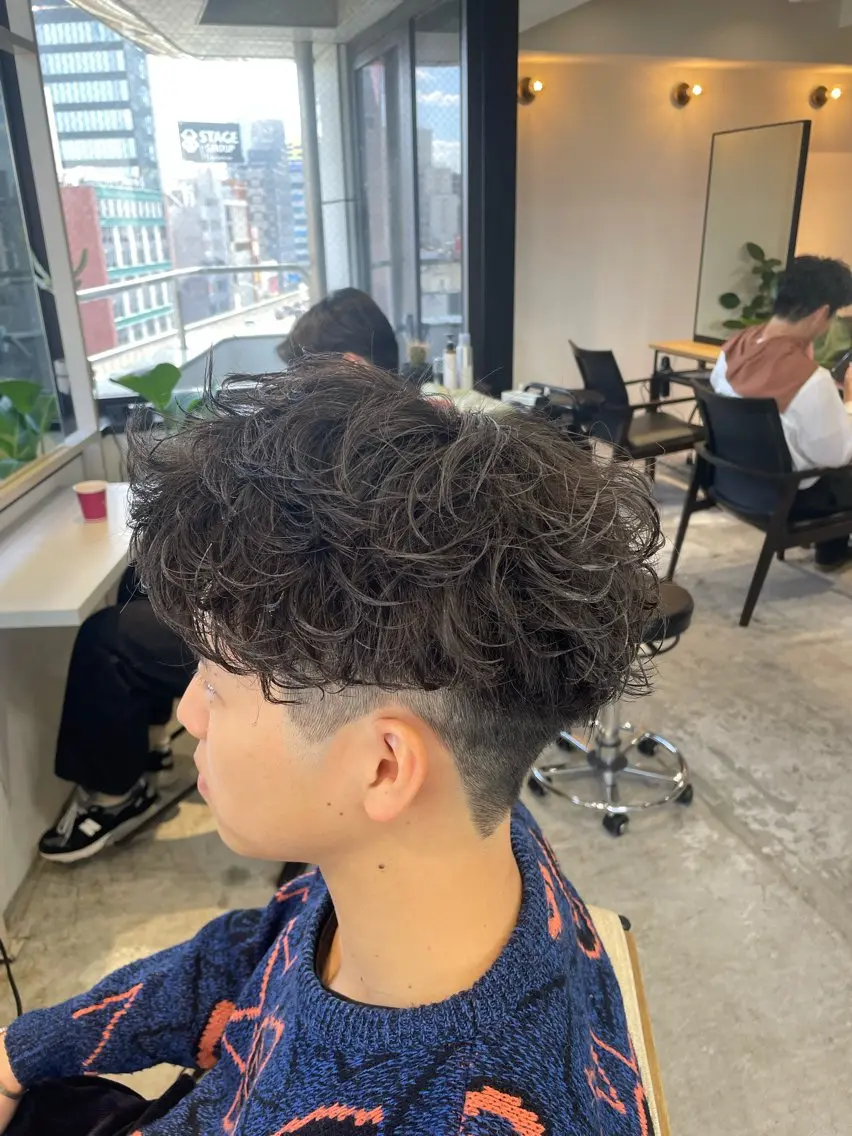 ショート 梅田💥メンズパーマ 特化💥ふみのヘアスタイル