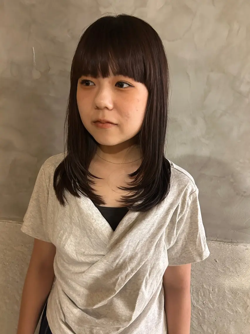 セミロング カラー レイヤーカット カット ヘアカラー トリートメント ayane⭐️ボブ・ ショート・パーマのヘアスタイル