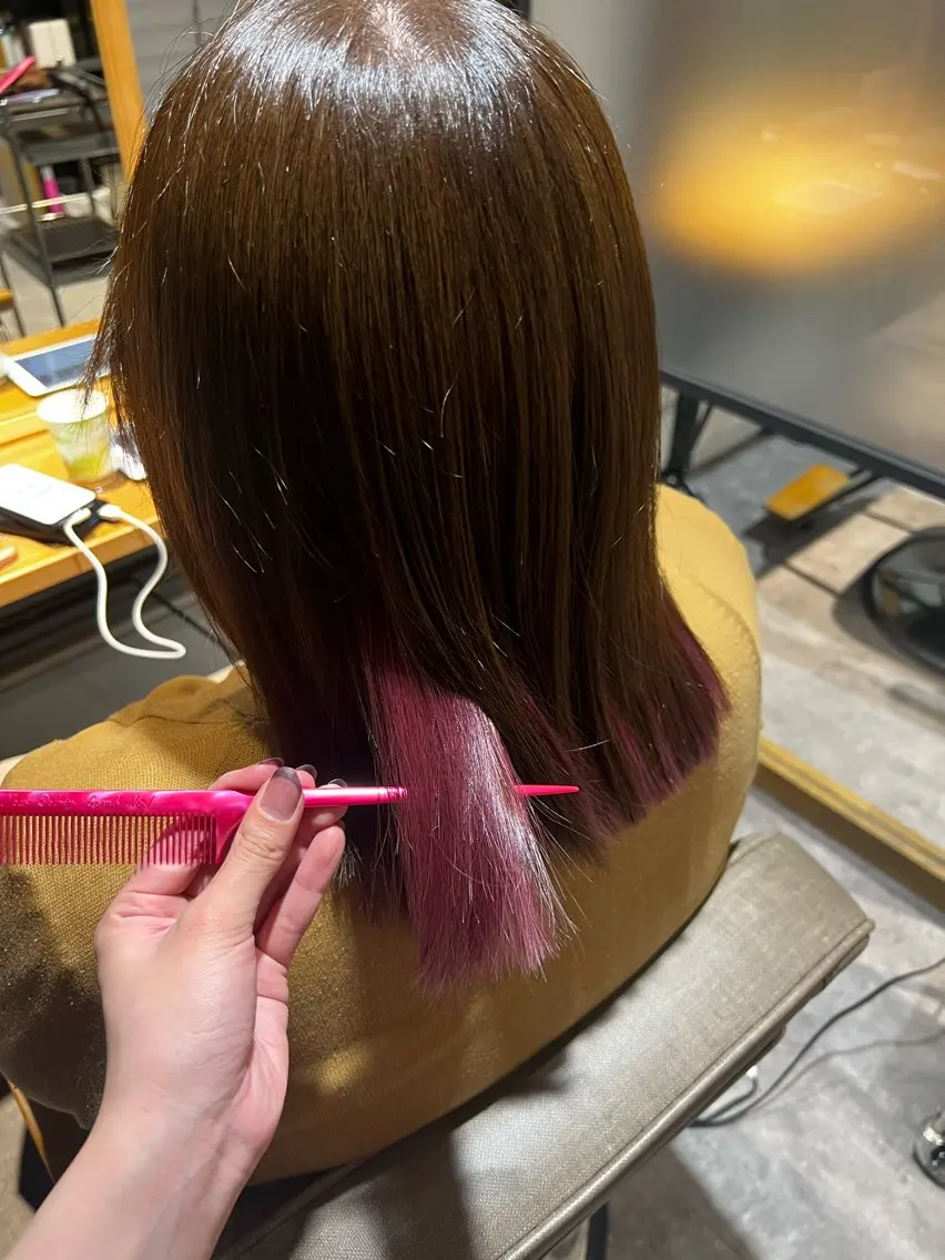 カラー ブリーチ インナーカラー ISHIKURA☆ KYOKAのヘアスタイル