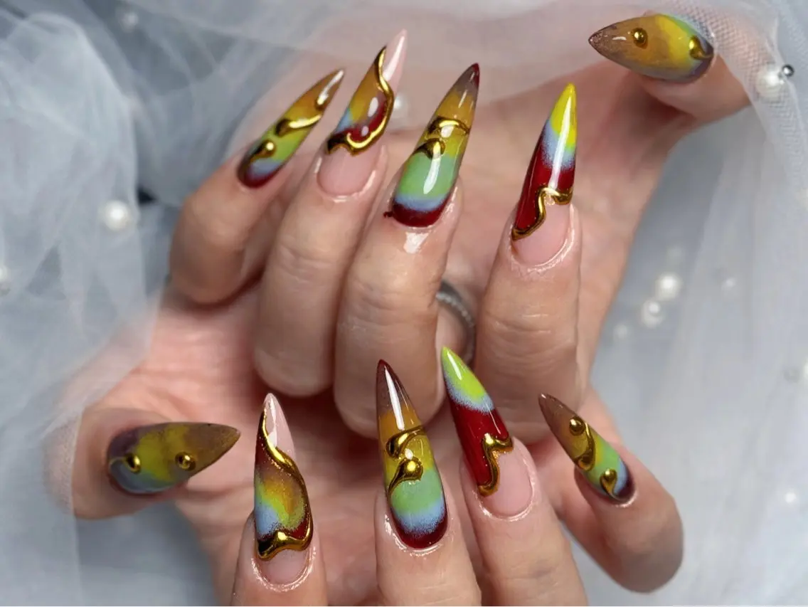 ネイル ジェルネイル 韓国ネイル シンプルネイル 夏ネイル ワンホンネイル ハンドネイル ハンドケア NEM nailstudioのネイルデザイン