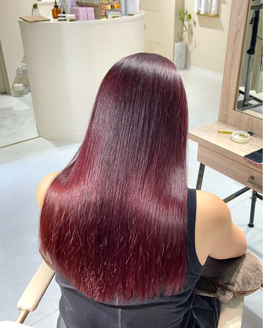 セミロング カラー ヘアカラー トリートメント 心斎橋美容師 🎀mitsukiのヘアスタイル