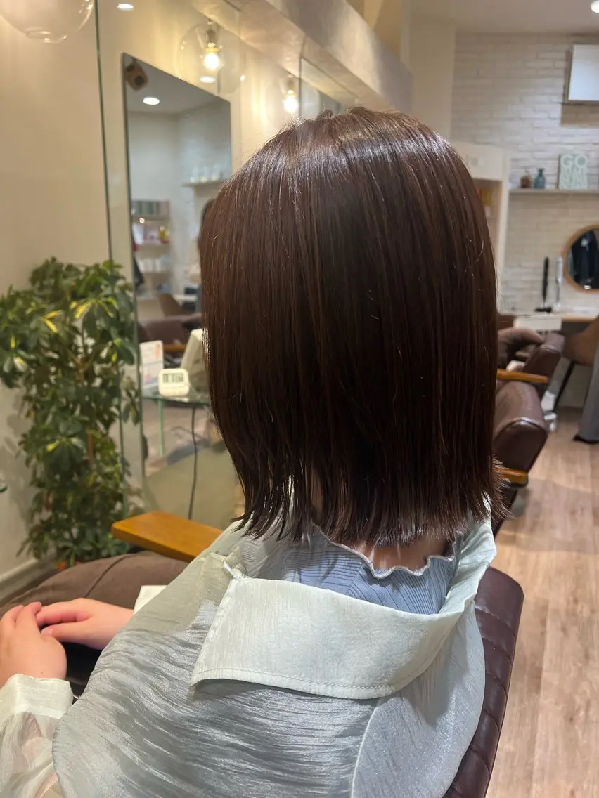 ミディアム ボブ 濱地 美乃理のヘアスタイル