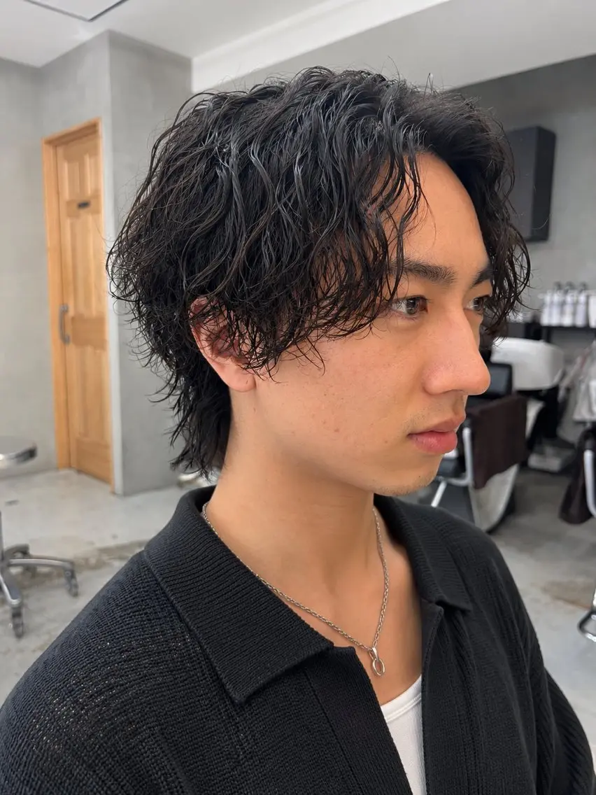ショート パーマ カット パーマ メンズパーマ特化 🦖森田道成のヘアスタイル
