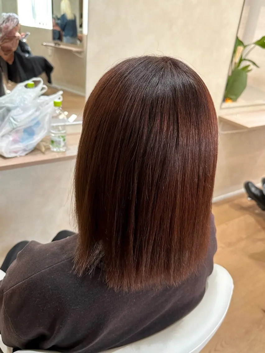 ミディアム カット ヘアカラー 巻ける髪質改善🫧ハ イライト/永田汰伊智のヘアスタイル