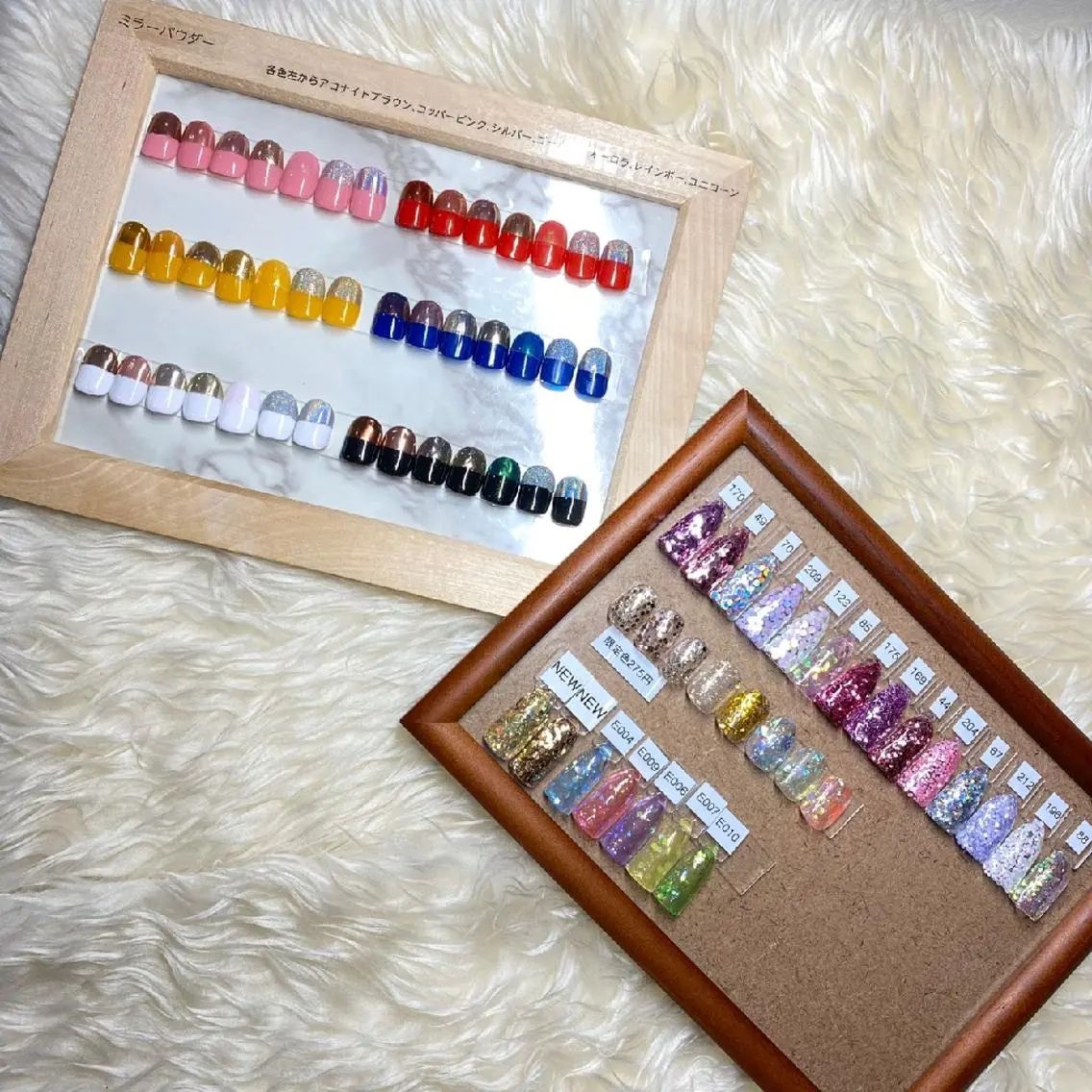 ネイル ラメ(グリッター) ミラーネイル Nail&eye Belire 新宿のネイルデザイン