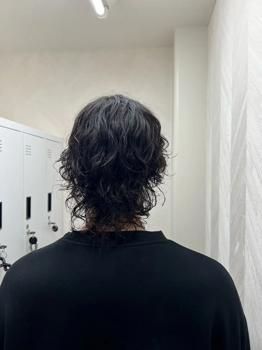 パーマ メンズ カット パーマ 津田 幸穂のヘアスタイル