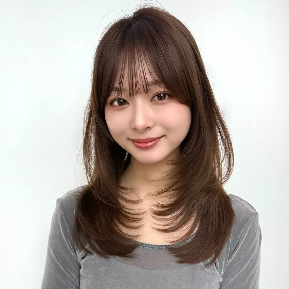 セミロング カット トリートメント 似合わせレイヤー/ 透明感カラーのヘアスタイル